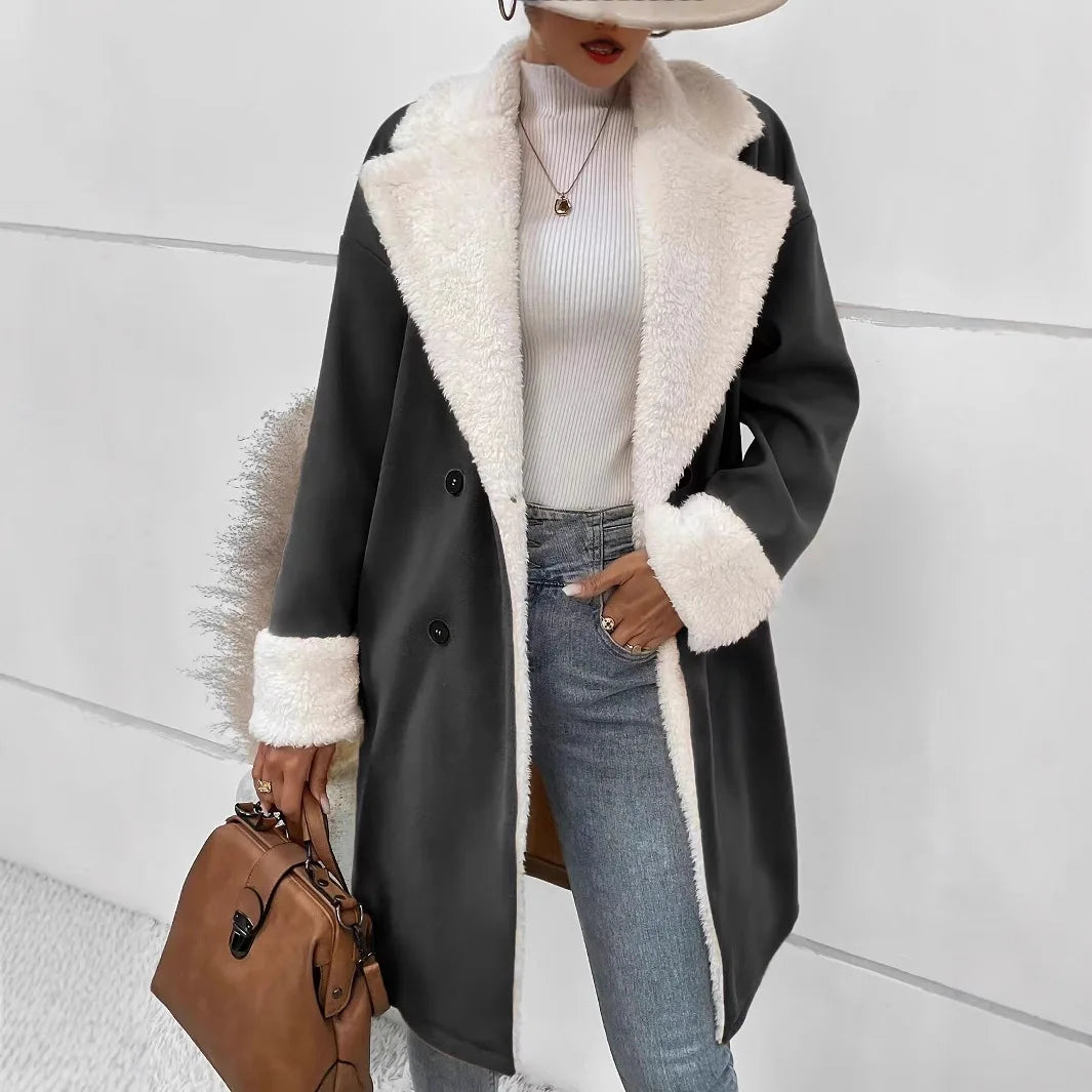 Julia – Weicher Mantel aus Kunstpelz